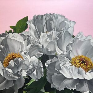 White peonies